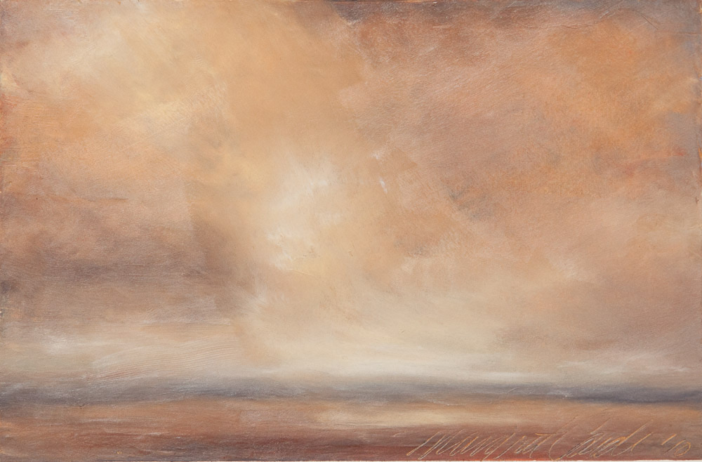 Dusty Day, 6" x 9" oil pastel on paper