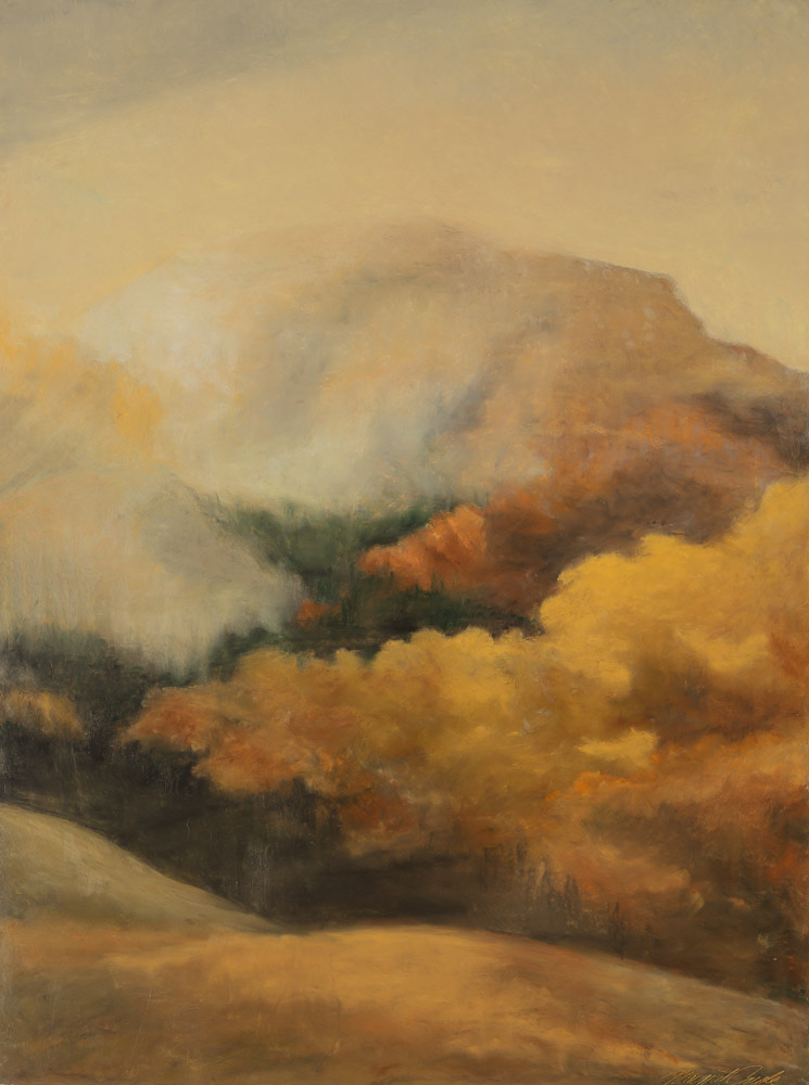 About Time 2, 24" x 44", oil pastel on panel, 2012